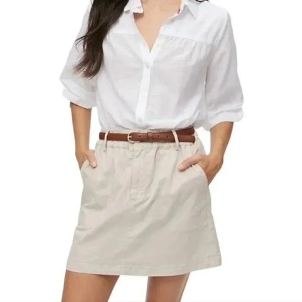 Michael Stars Women's Monroe Stretch Twill Mini Skirt Pockets Size 1X NWT